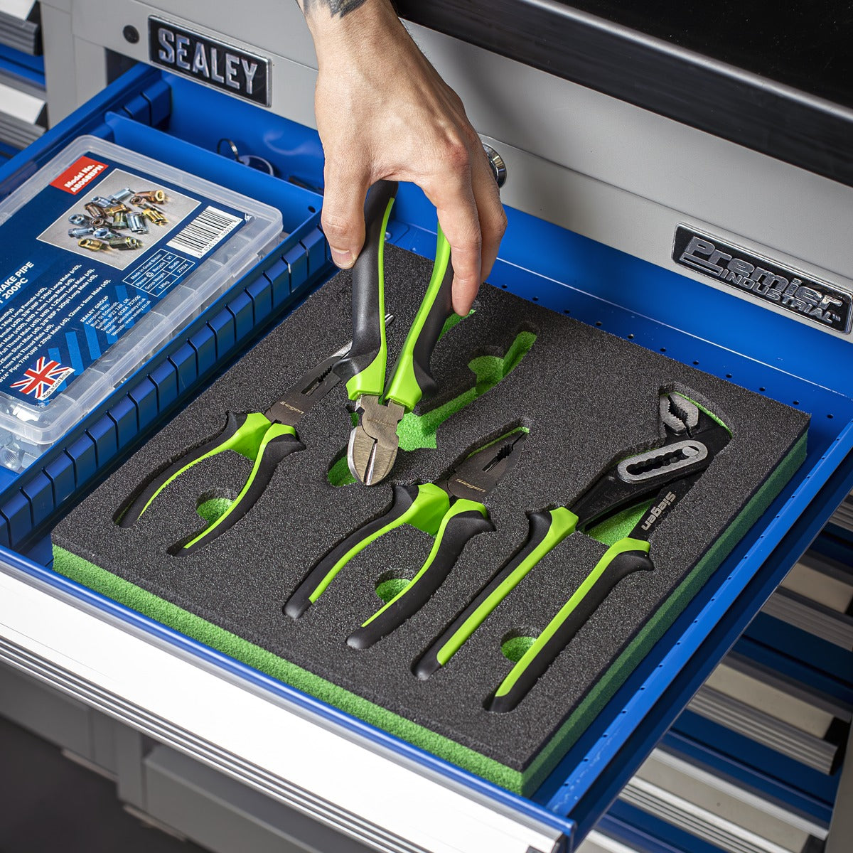 Siegen Comfort Grip Pliers Set 4pc S01298