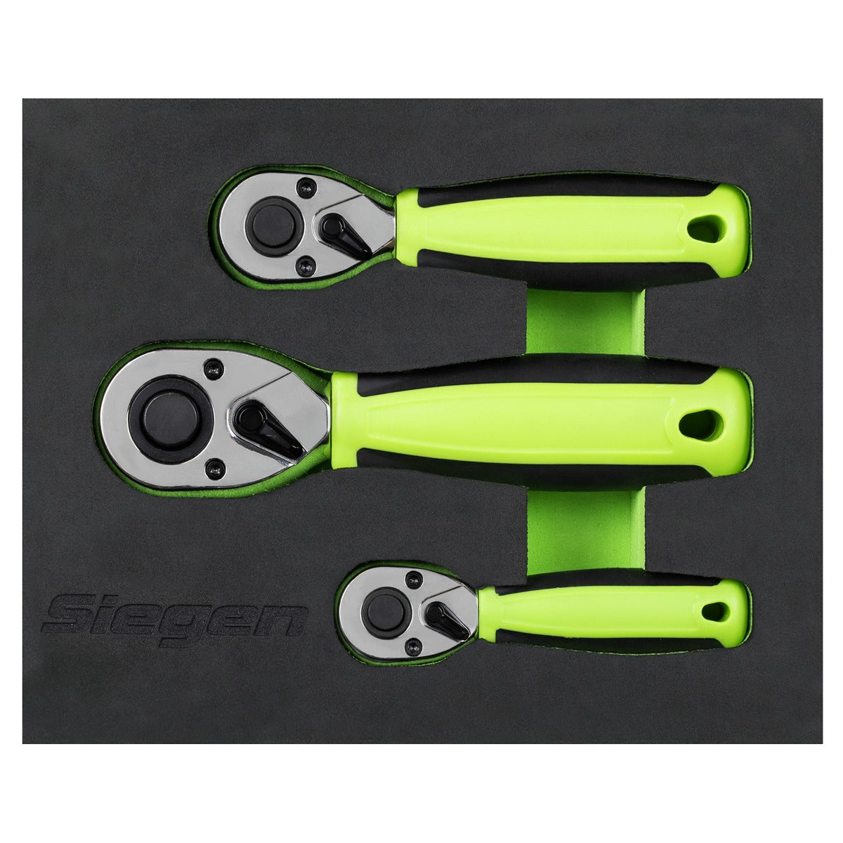 Siegen Stubby Ratchet Wrench Set 3pc S01330