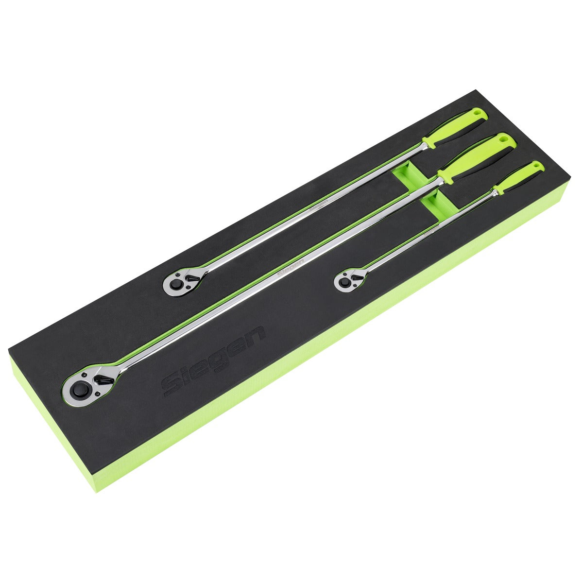 Siegen Extra-Long Ratchet Wrench Set 3pc S01332