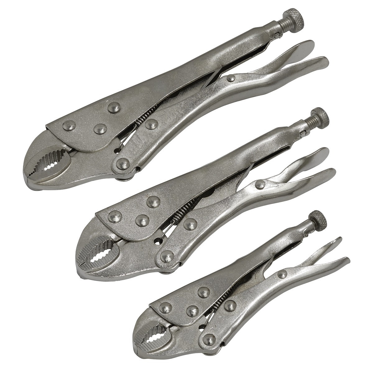 Siegen Locking Pliers Set 3pc S0463