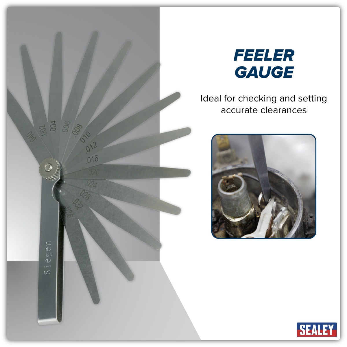 Siegen Imperial Feeler Gauge 13 Blade S0518