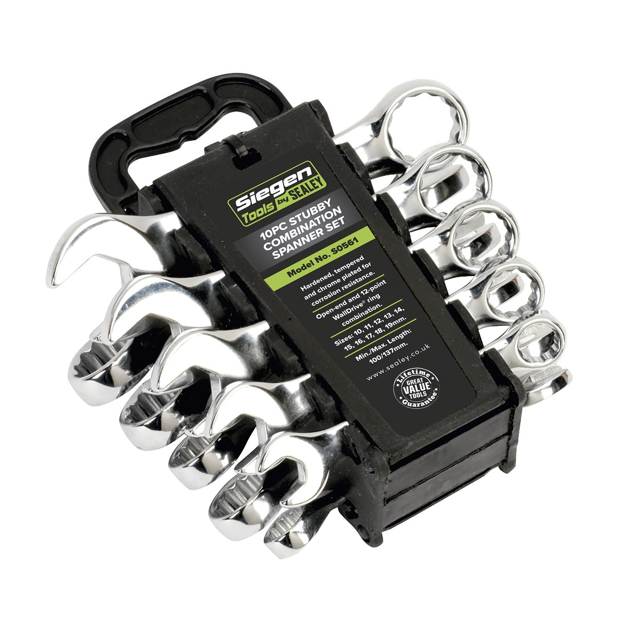 Siegen Stubby Combination Spanner Set 10pc S0561