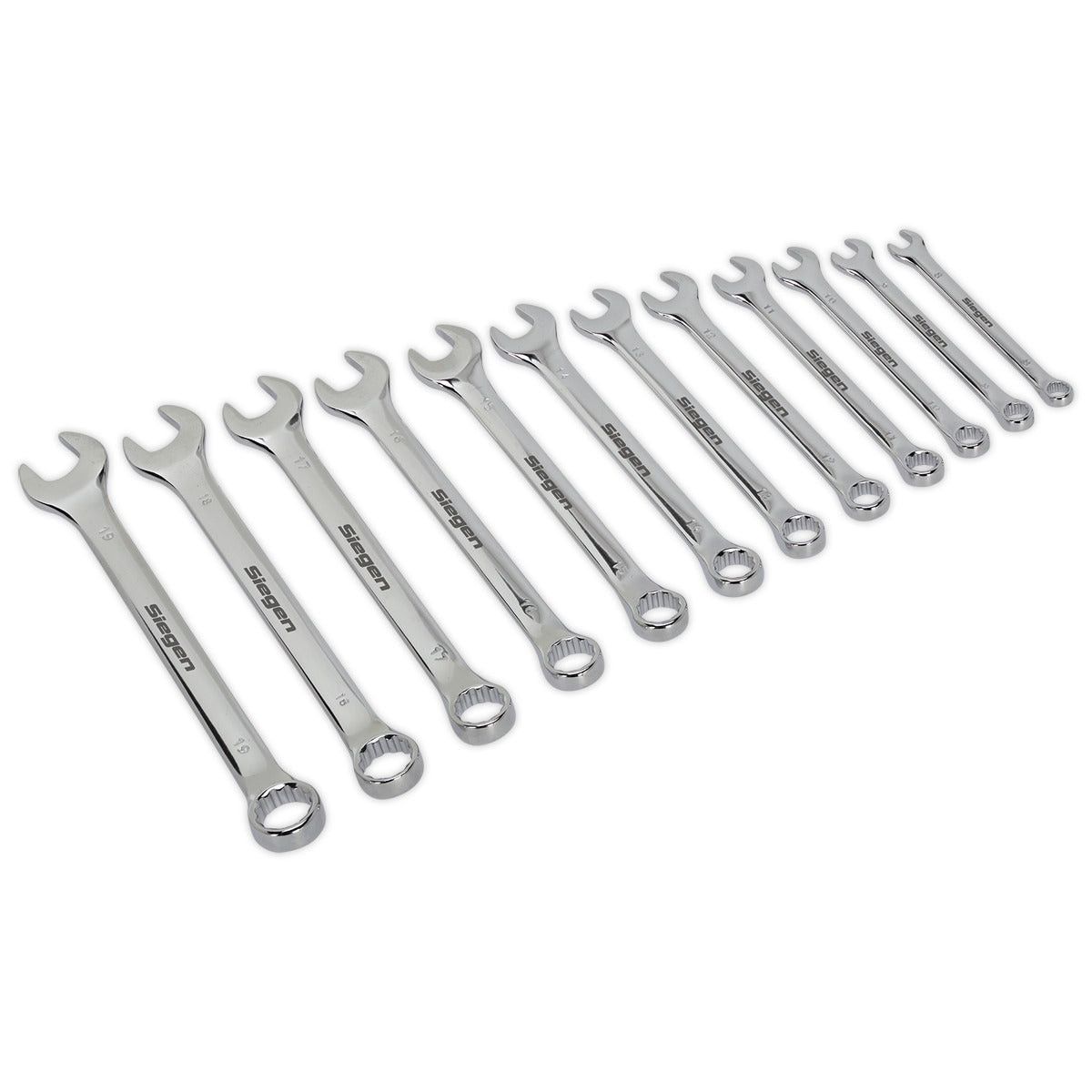 Siegen Combination Spanner Set 8-19mm 12pc S0563