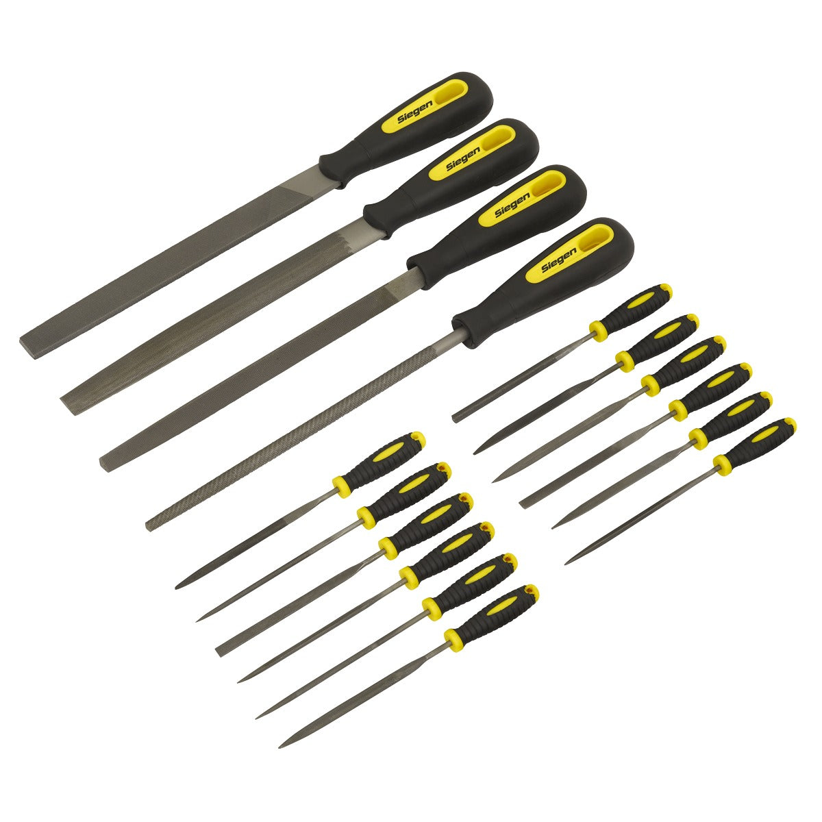Siegen Engineer's & Needle File Set 16pc S05781