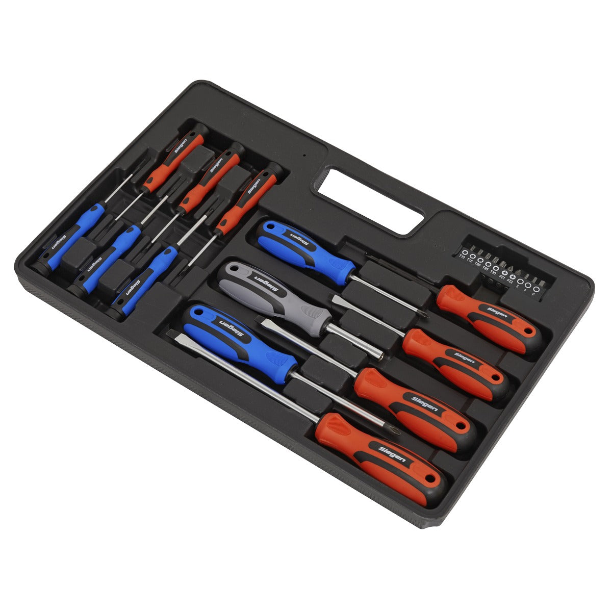 Siegen Soft Grip Screwdriver & Bit Set 23pc S0598