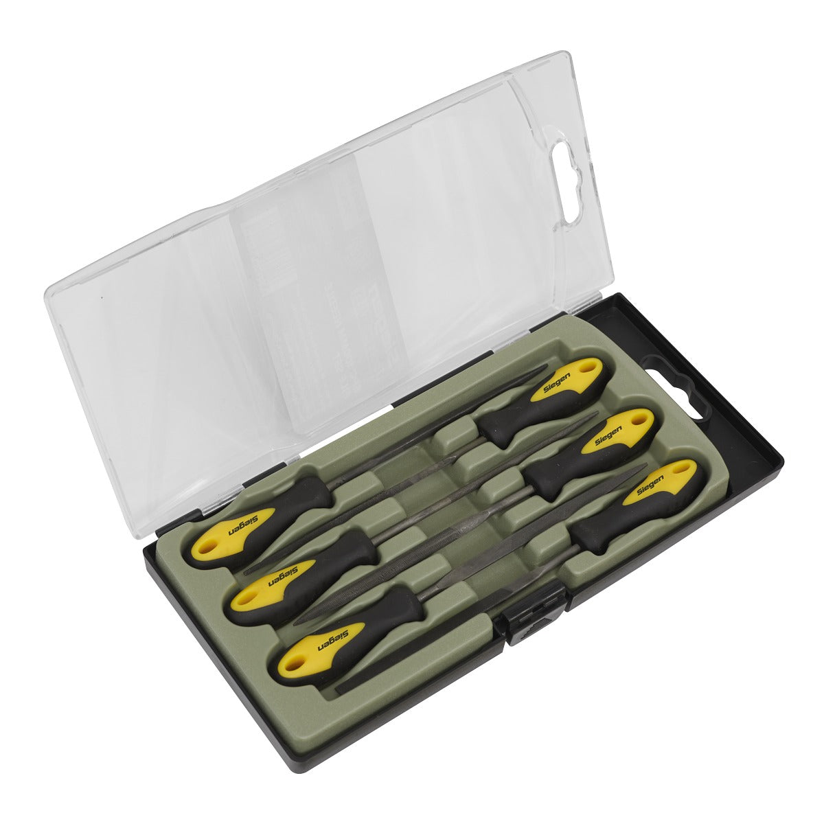 Siegen Needle File Set 100mm 6pc S0628