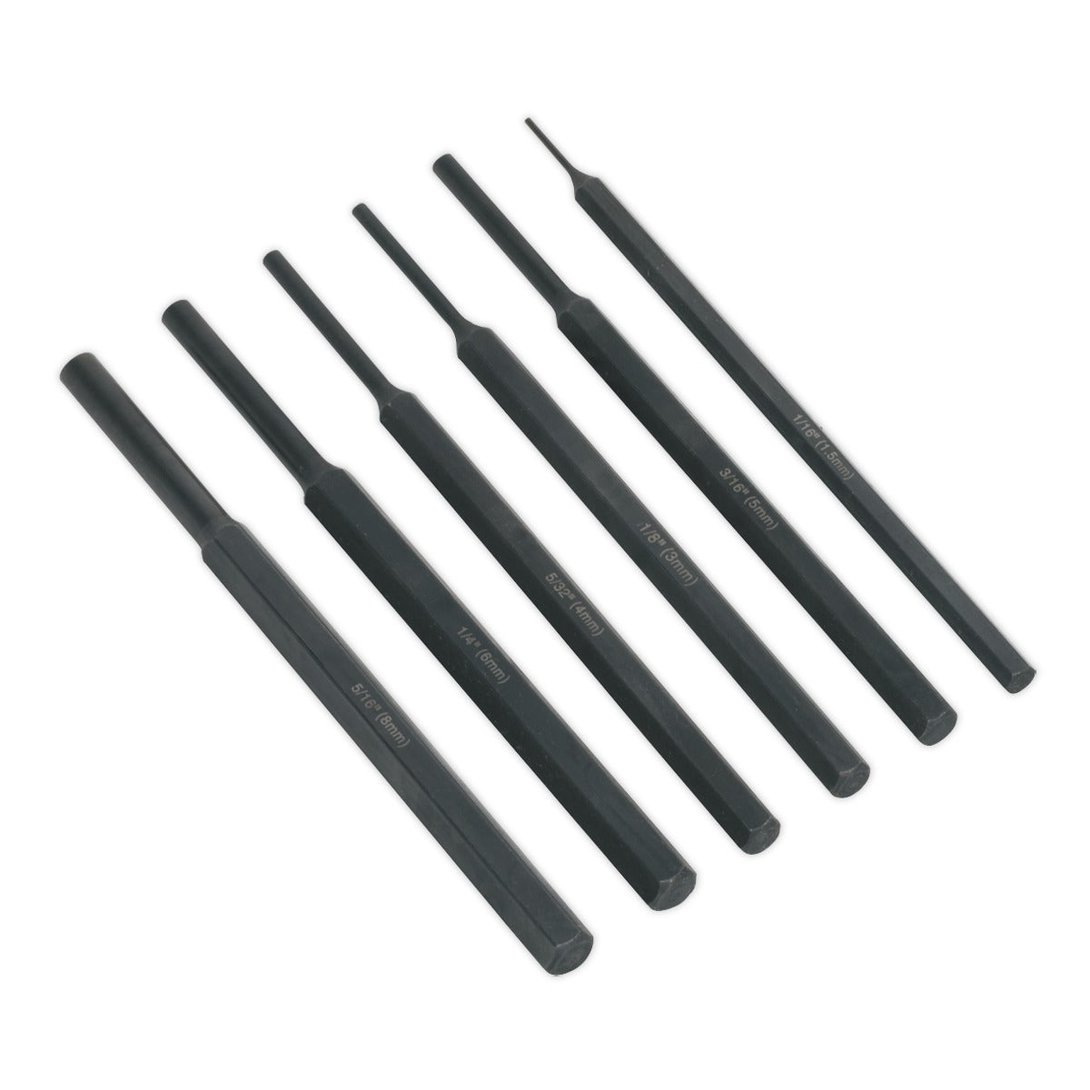 Siegen Parallel Pin Punch Set 6pc S0800