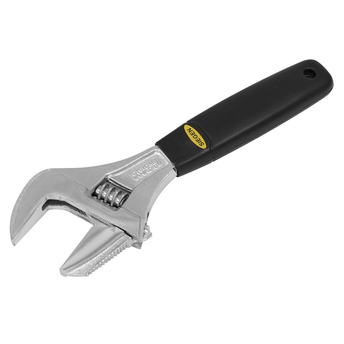 Siegen Adjustable Wrench with Extra-Wide Jaw Capacity 200mm S0854