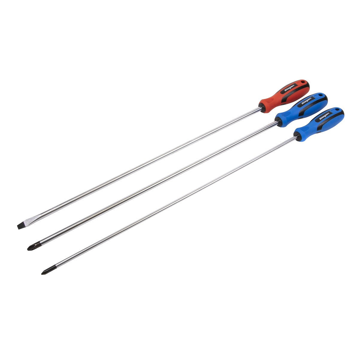 Siegen Extra-Long Screwdriver Set 3pc S0895