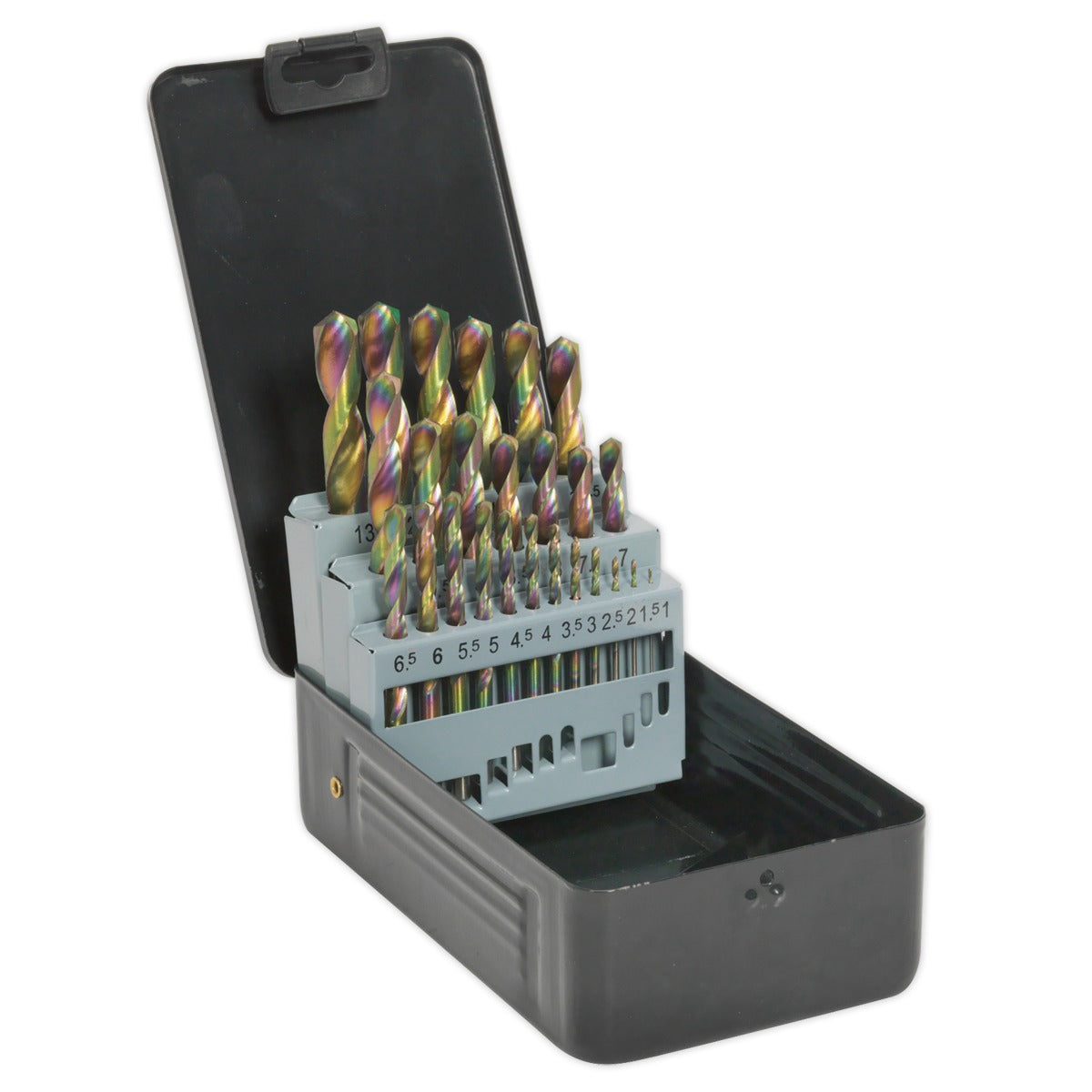 Siegen HSS Edge Ground Drill Bit Set 25pc - DIN 338 S0938