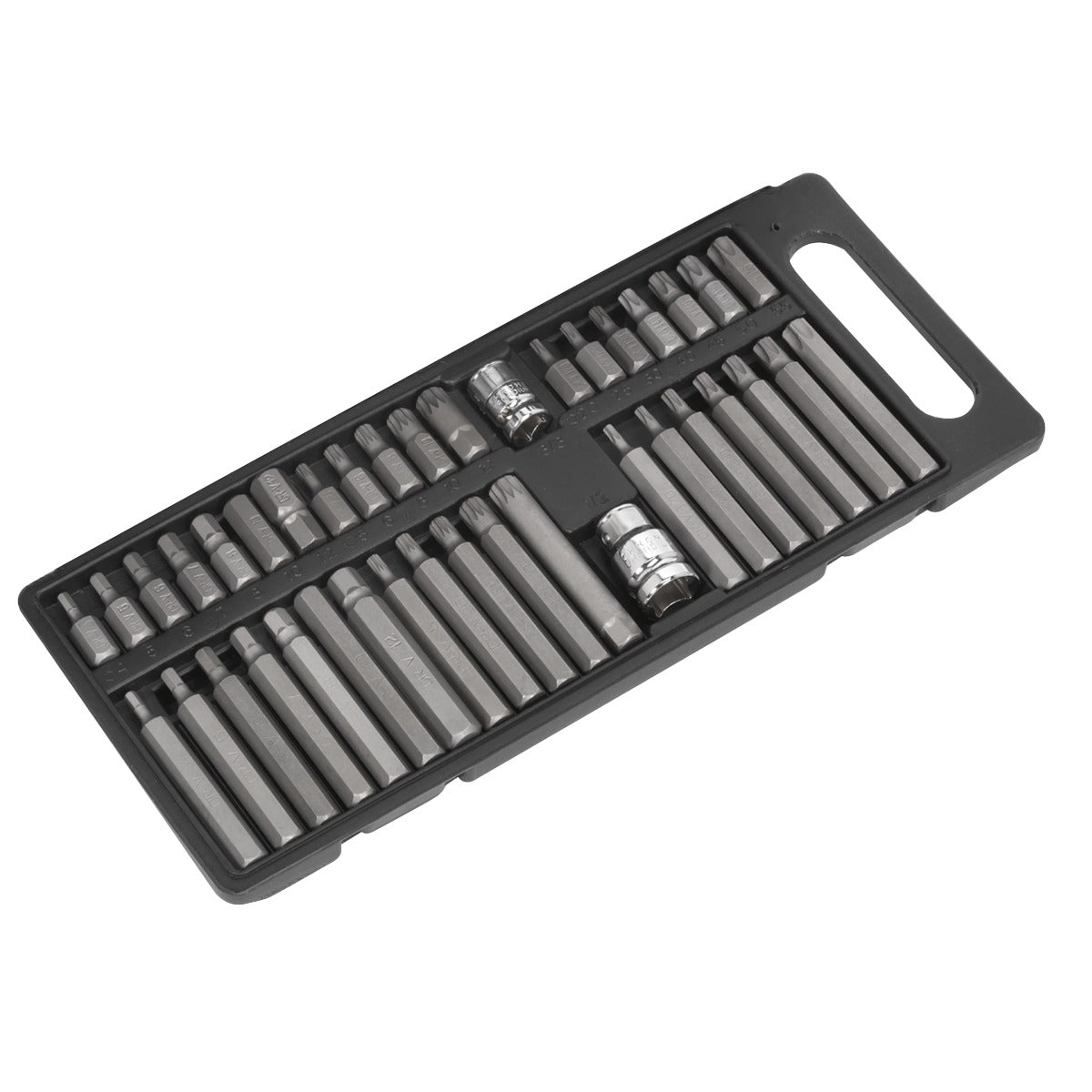Siegen TRX-Star/Hex/Spline Bit Set 3/8" & 1/2"Sq Drive 40pc S0982