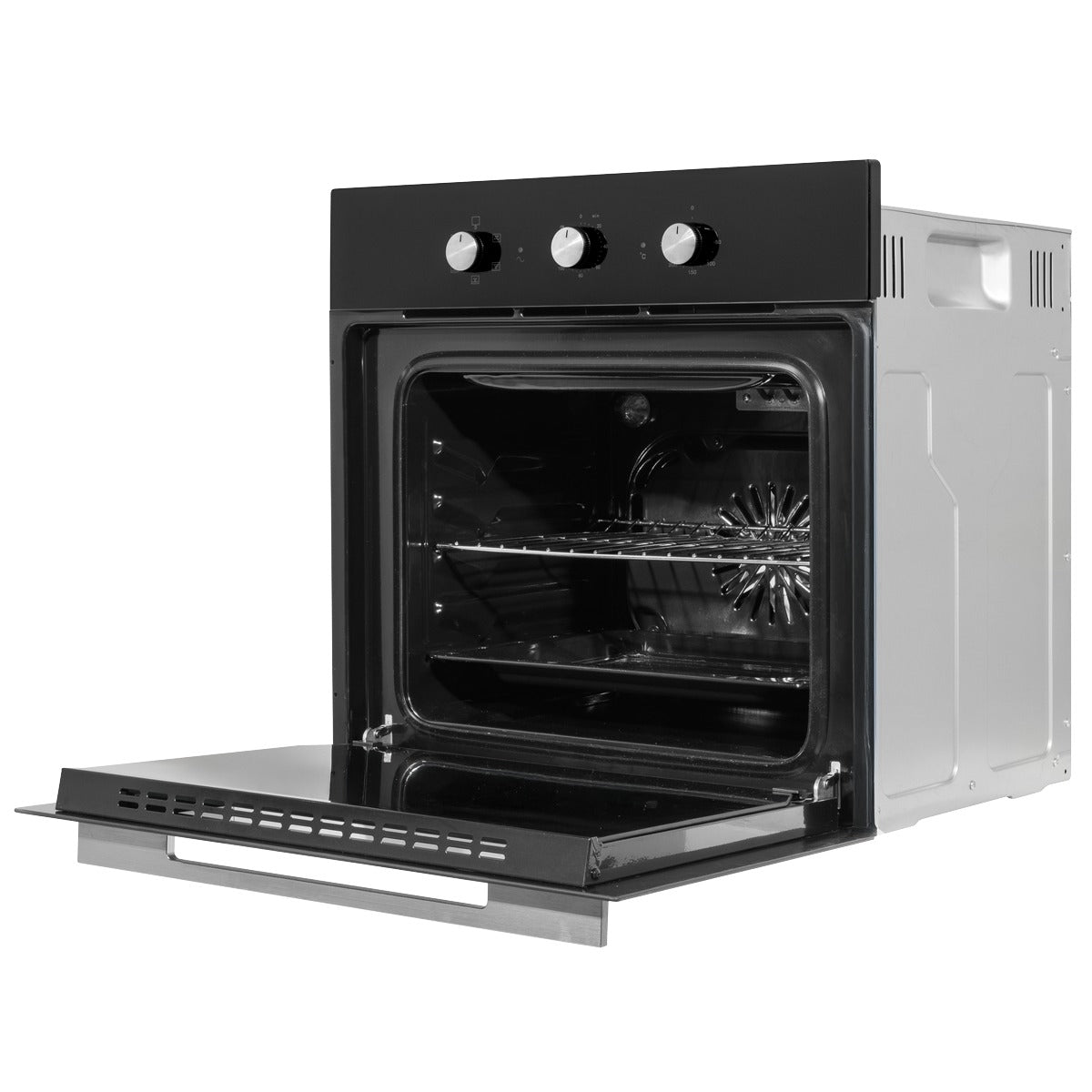 Baridi Built-In 5-Function Fan Assisted Oven with Timer 60cm, 55L Capacity - Black DH110