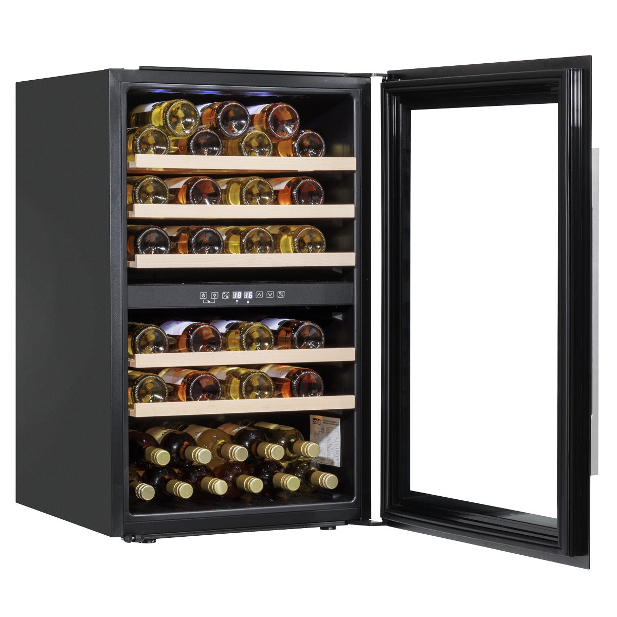 Baridi 57 Bottle Dual Zone Wine Fridge & Cooler 60cm DH118