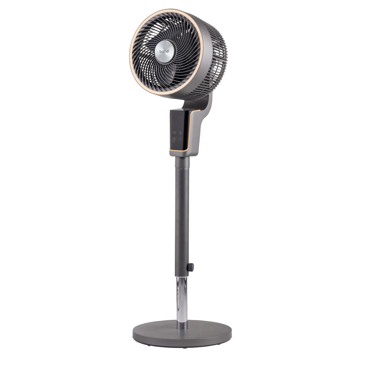 Baridi 12" Pedestal Fan with Remote Control & 12hr Timer 230V - Grey DH141