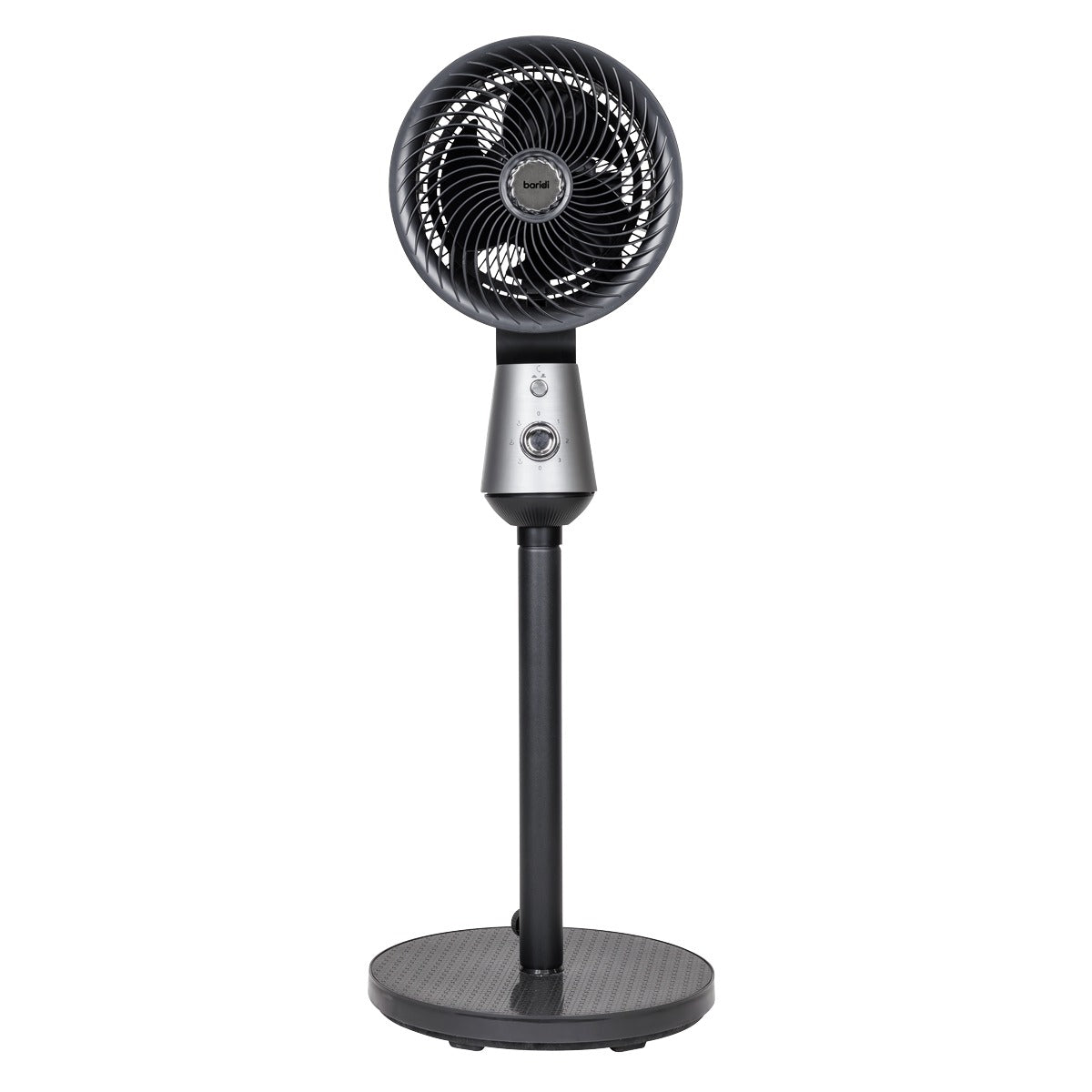 Baridi 10" Pedestal Fan with Manual Control 230V - Grey DH142