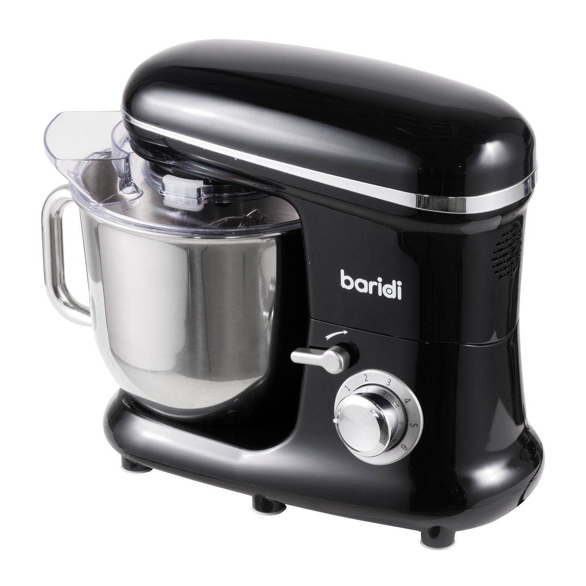Baridi 1500W Stand Mixer with Accessories 6L - Black DH173