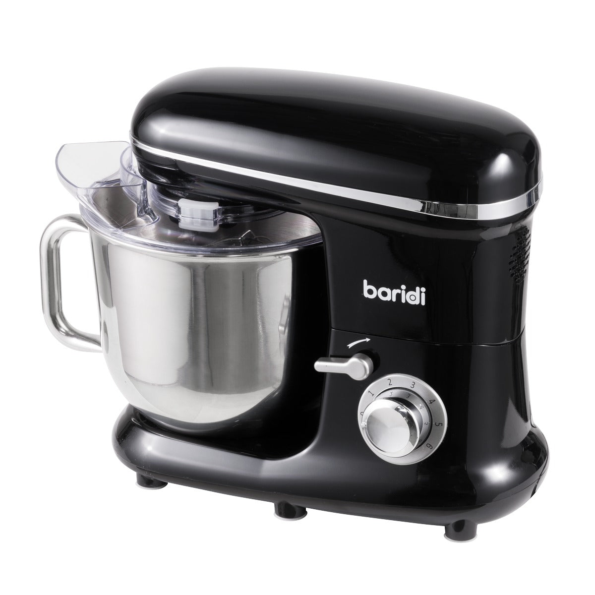 Baridi 1500W Stand Mixer with Accessories 6L - Black DH173
