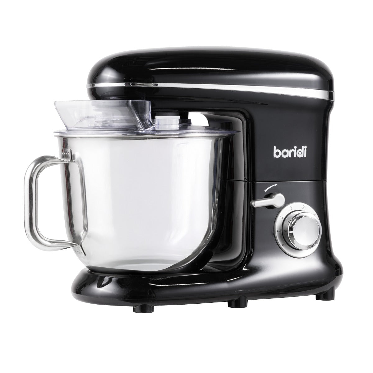Baridi 1500W Stand Mixer with Accessories 6L - Black DH173
