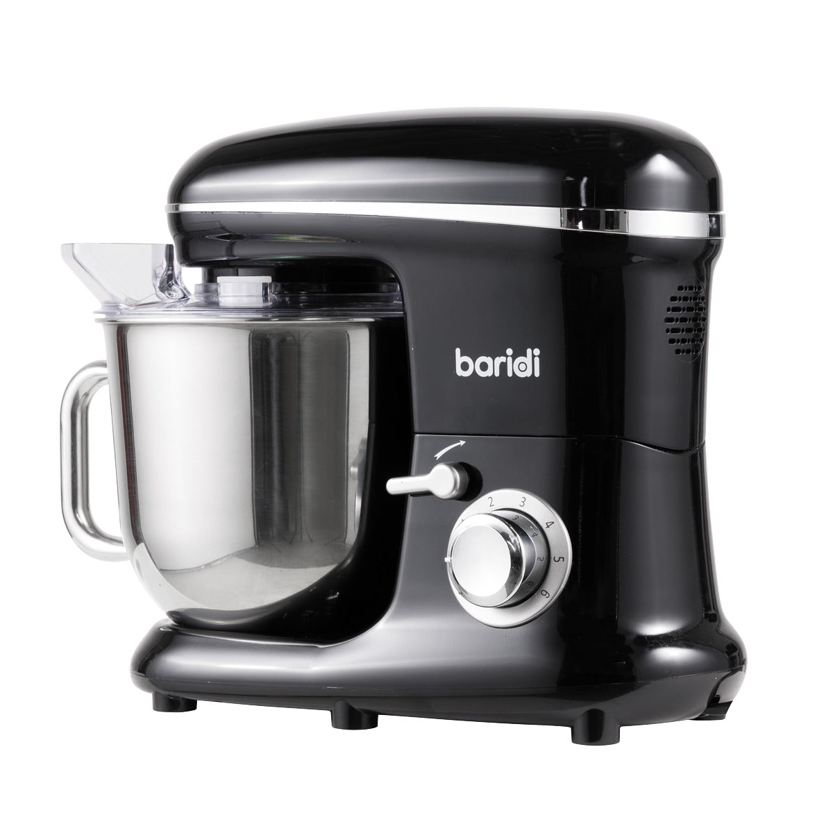 Baridi 1500W Stand Mixer with Accessories 6L - Black DH173