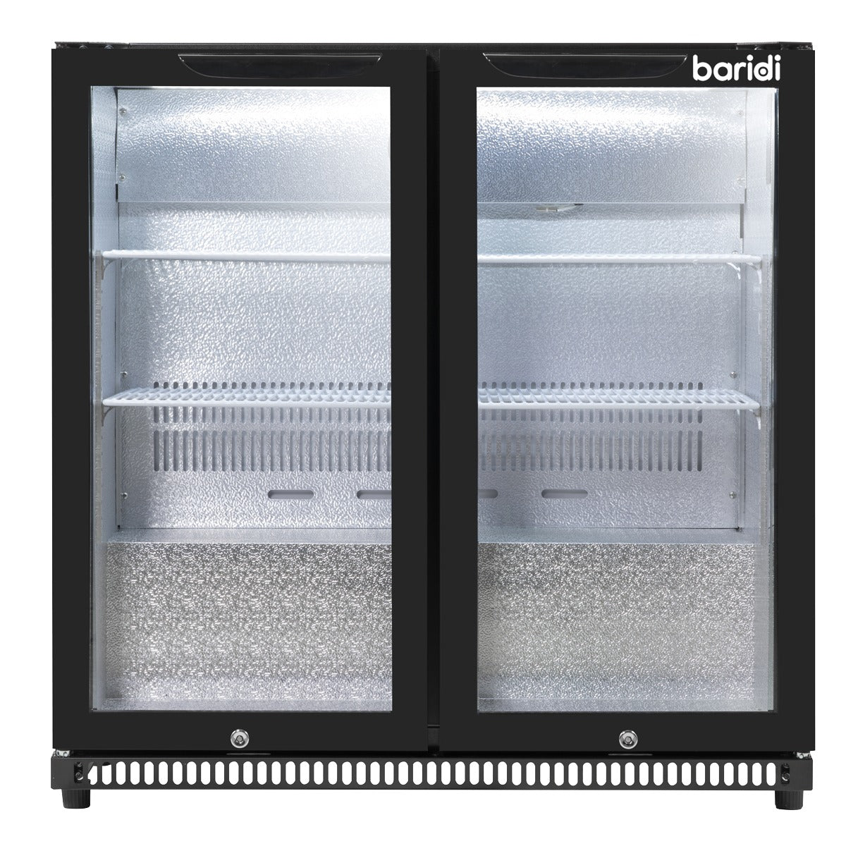 Baridi Hinged Double Door, Back Bar Drinks Fridge/Cooler, 190L Capacity DH272