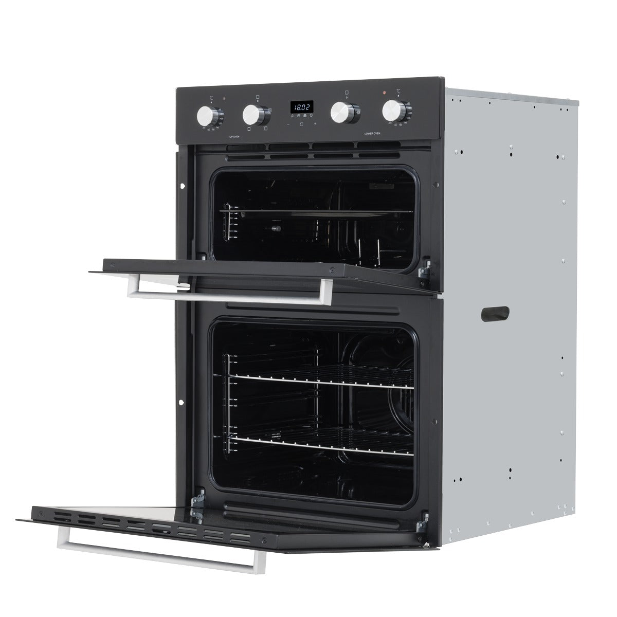 Baridi 72cm Built-Under Double Oven, 74L Capacity, Energy Rating A - Black DH278