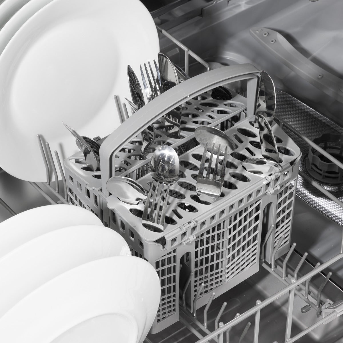 Baridi Regular Sized Freestanding Dishwasher 60cm Wide 13 Place Settings - Silver DH280