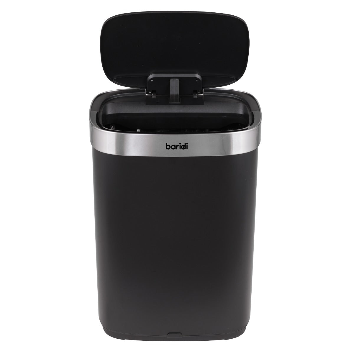 Baridi Sensor Bin 65L - Black/Stainless Steel DH282