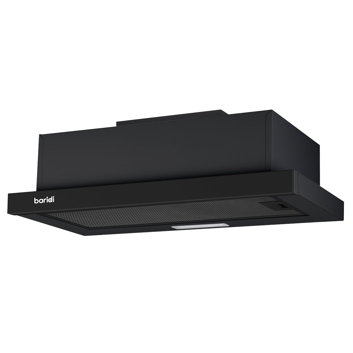 Baridi Telescopic Cooker Hood with Aluminium Filters 60cm - Black DH287