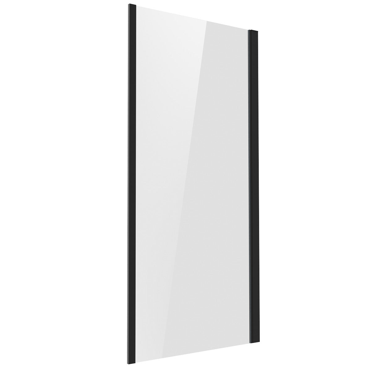 Baridi Side Panel for Sliding Shower Doors, 6mm Tempered Glass - Black DH297