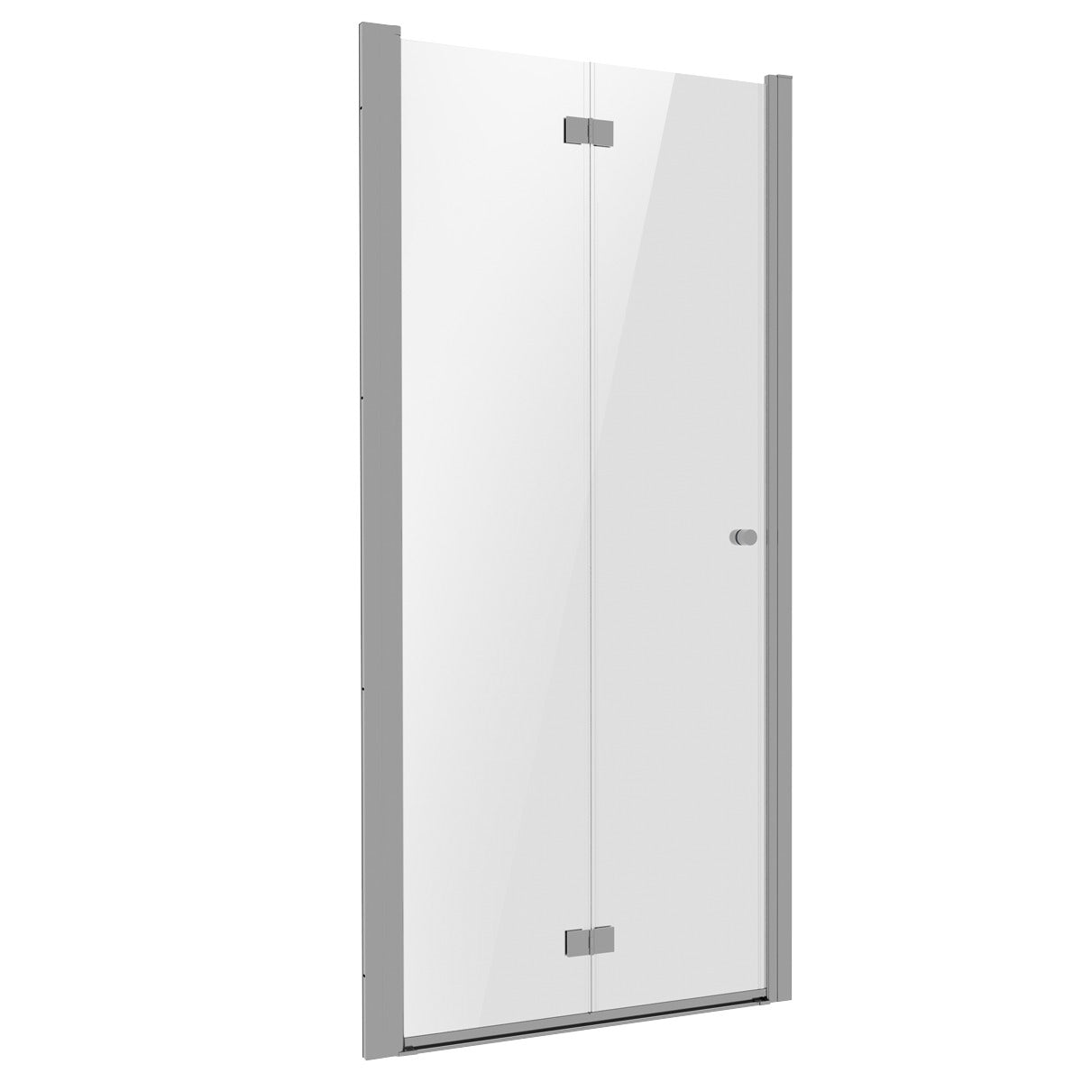 Baridi Bi-Fold Shower Door 800 x 1850mm, 6mm Tempered Glass, Reversible - Chrome DH305