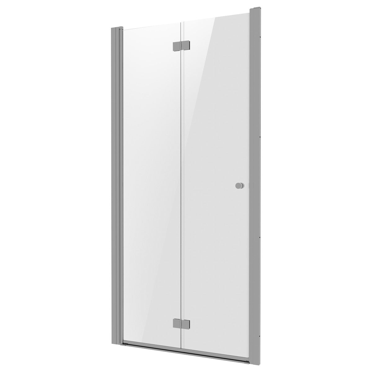 Baridi Bi-Fold Shower Door 800 x 1850mm, 6mm Tempered Glass, Reversible - Chrome DH305