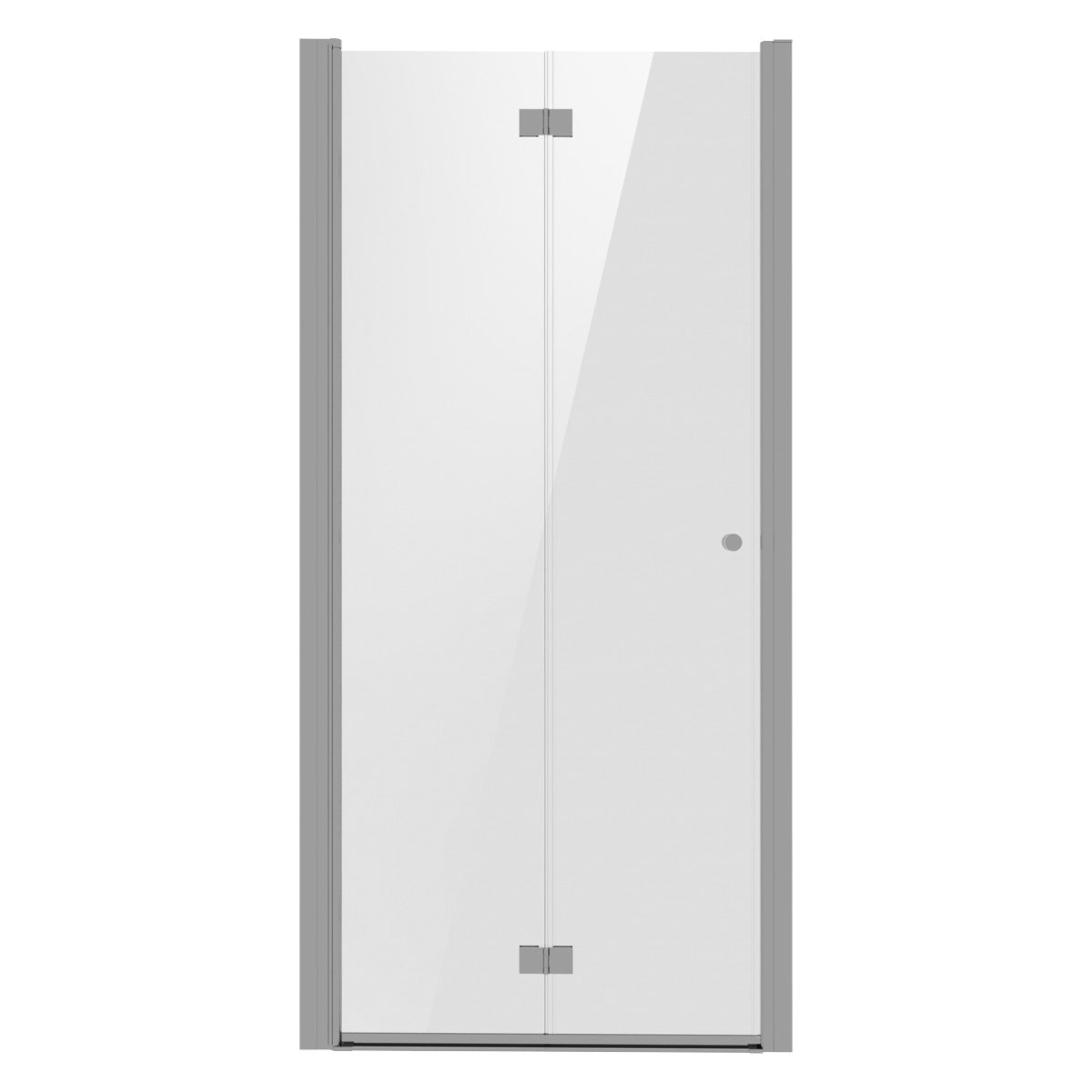 Baridi Bi-Fold Shower Door 800 x 1850mm, 6mm Tempered Glass, Reversible - Chrome DH305