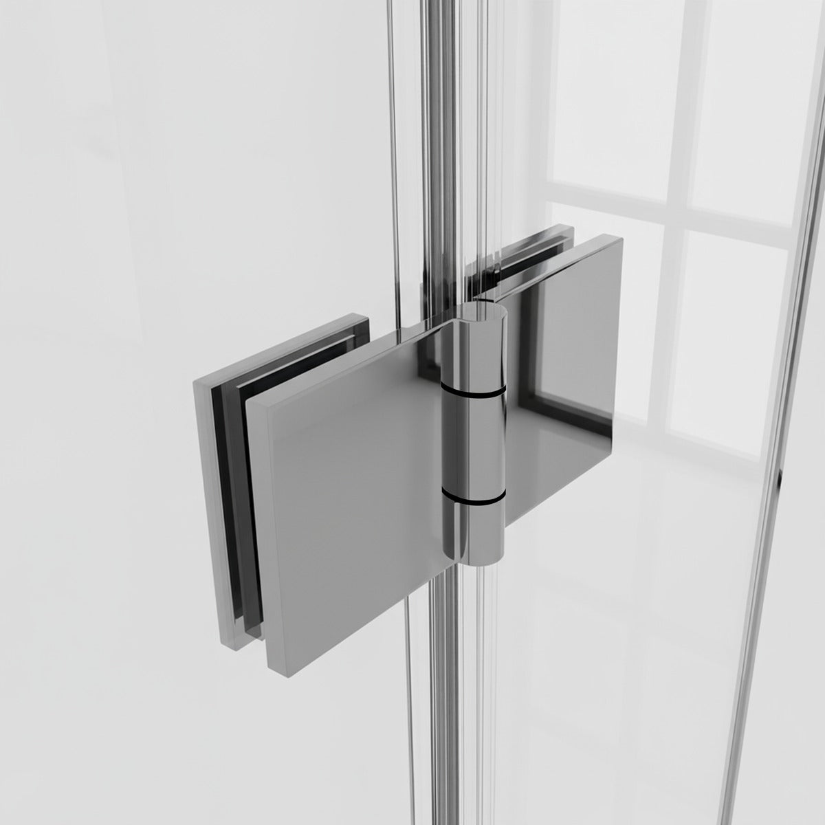 Baridi Bi-Fold Shower Door 800 x 1850mm, 6mm Tempered Glass, Reversible - Chrome DH305