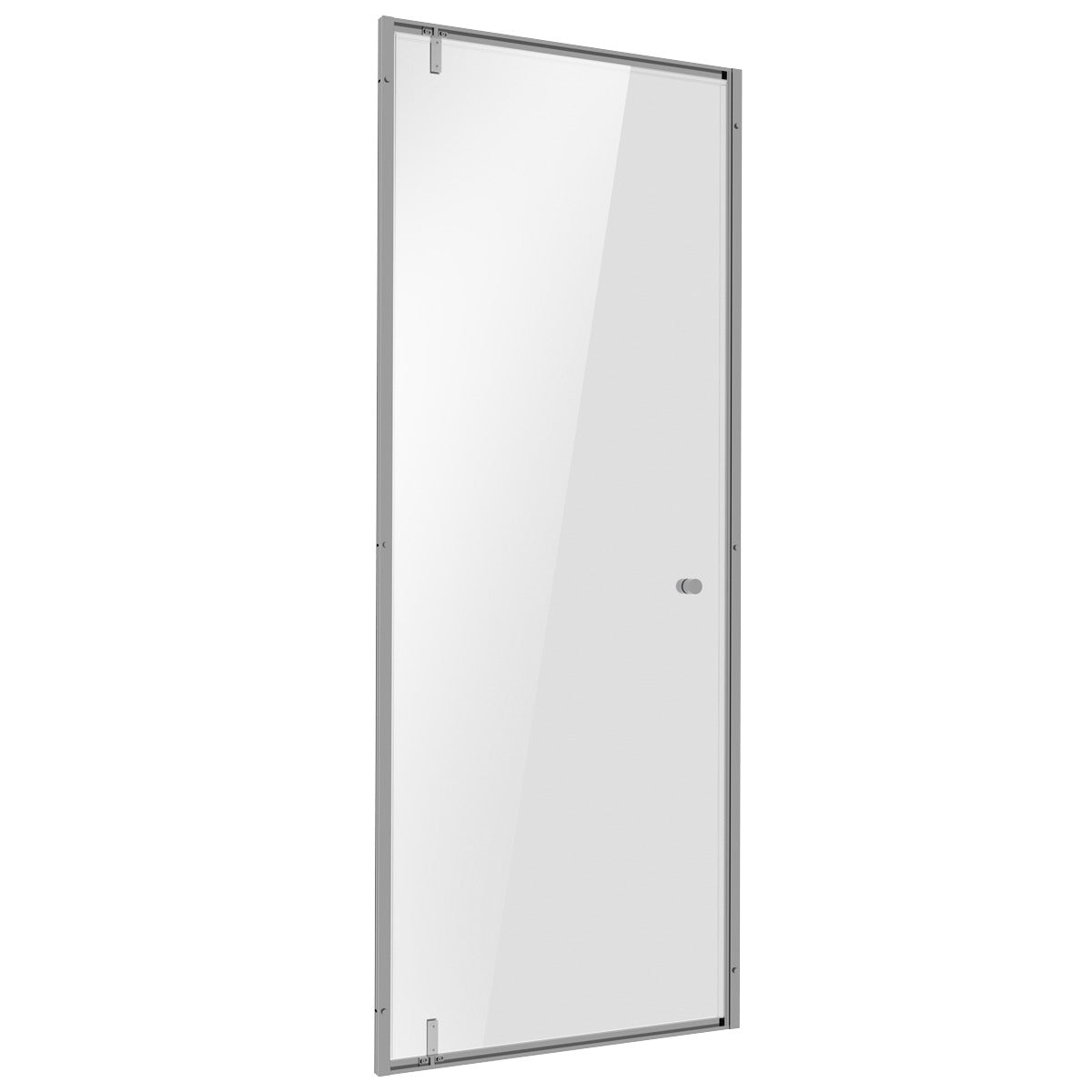 Baridi Hinged Shower Door 800 x 1850mm, 6mm Tempered Glass, Reversible - Chrome DH306