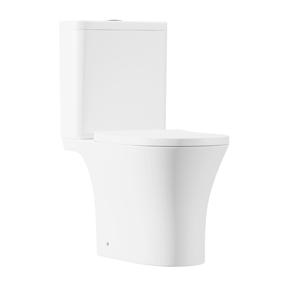 Baridi Close-Coupled Toilet with Soft Close Seat, Dual Flush Cistern & Rimless Flush – White DH332
