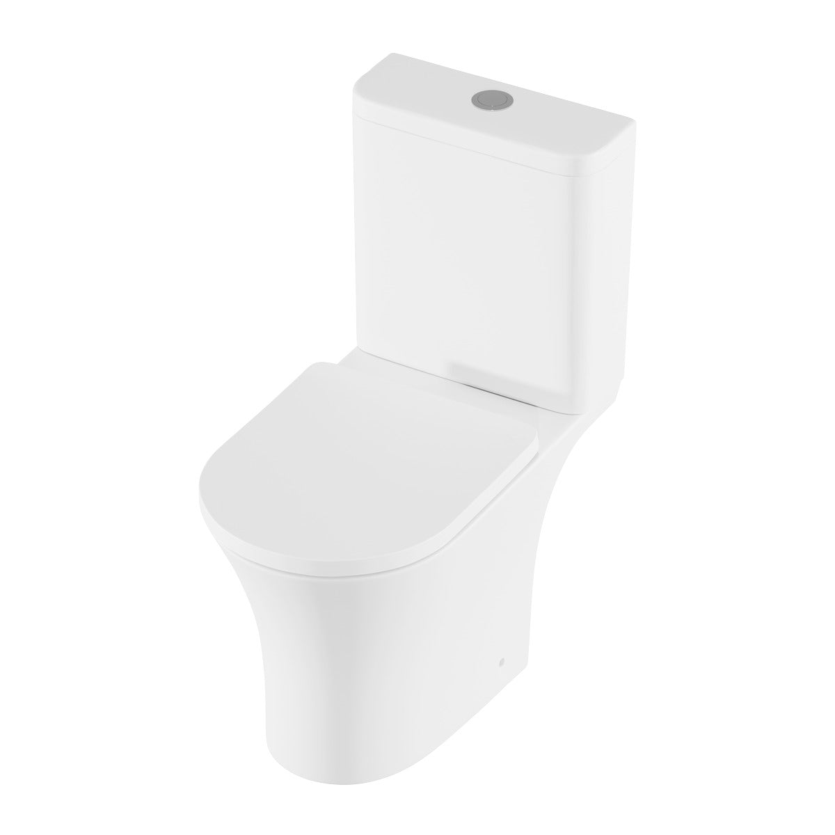 Baridi Close-Coupled Toilet with Soft Close Seat, Dual Flush Cistern & Rimless Flush – White DH332