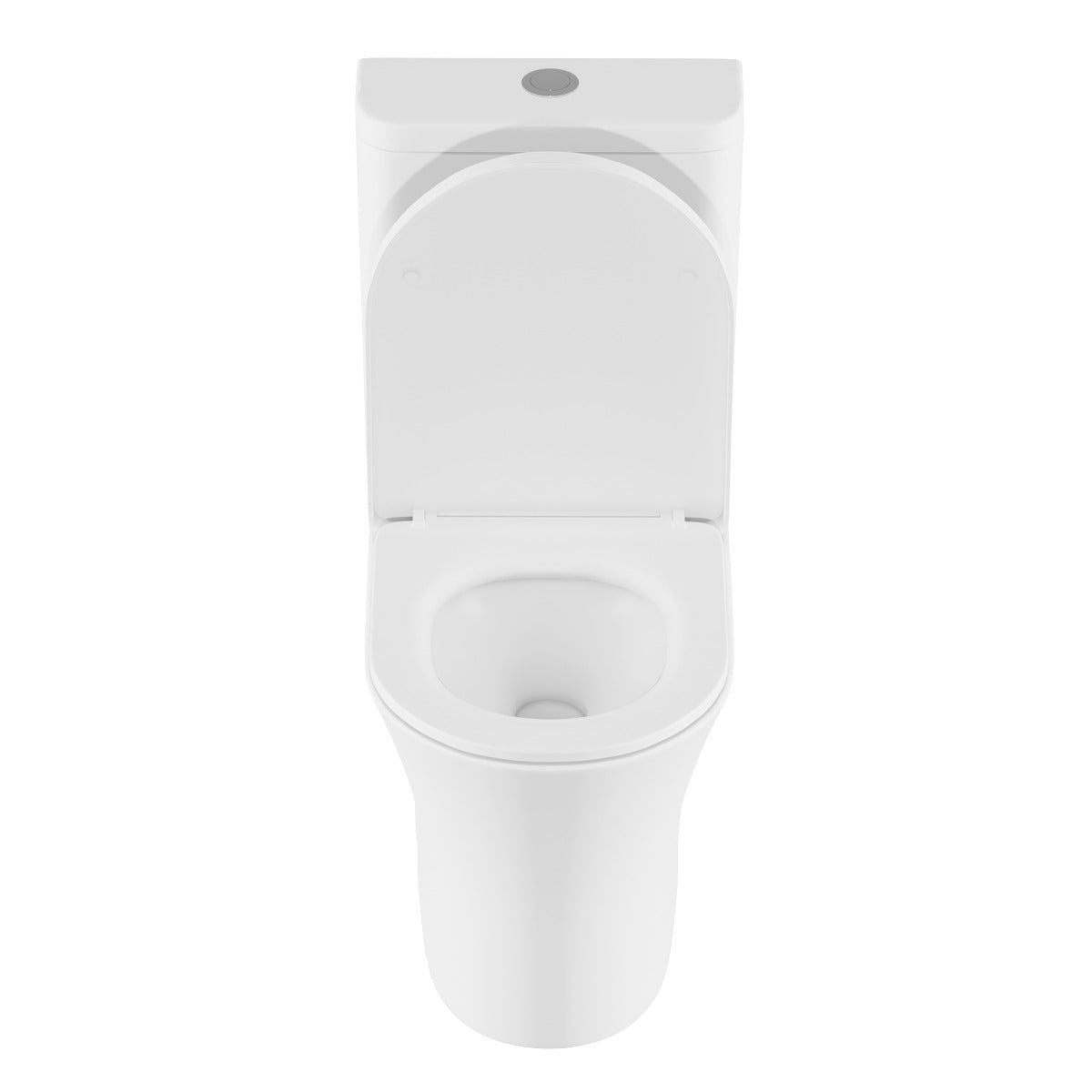 Baridi Close-Coupled Toilet with Soft Close Seat, Dual Flush Cistern & Rimless Flush – White DH332