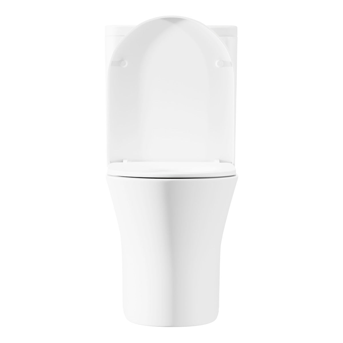 Baridi Close-Coupled Toilet with Soft Close Seat, Dual Flush Cistern & Rimless Flush – White DH332