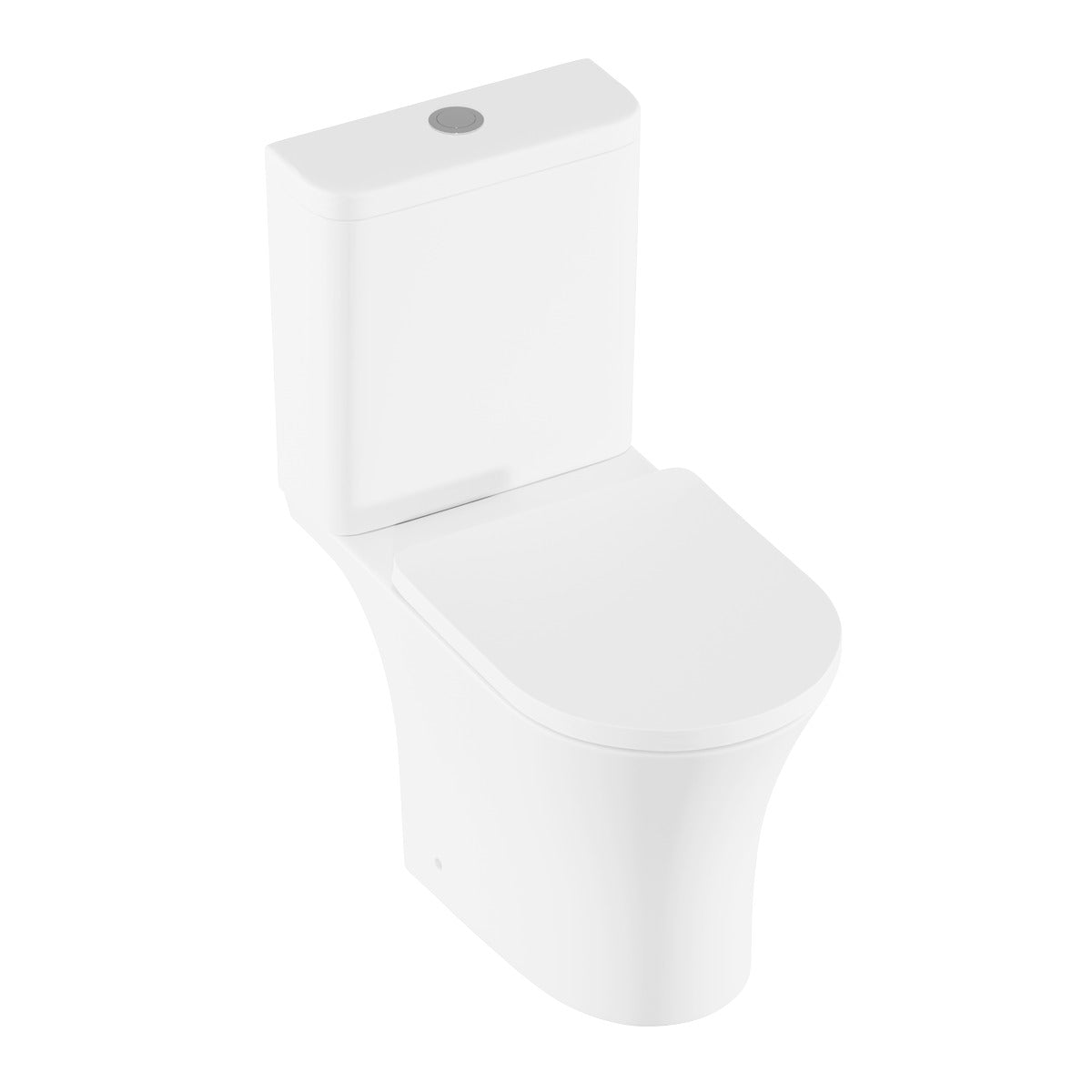 Baridi Close-Coupled Toilet with Soft Close Seat, Dual Flush Cistern & Rimless Flush – White DH332