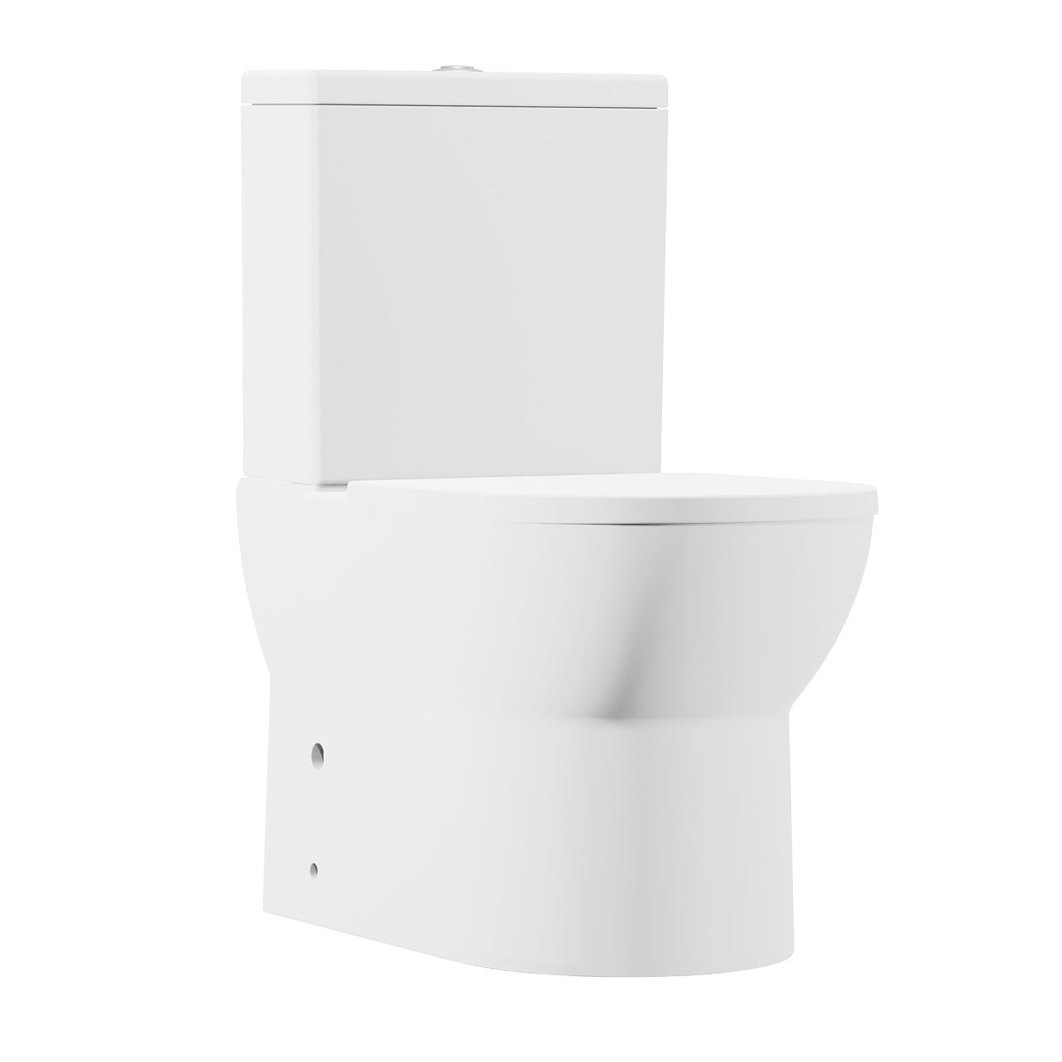 Baridi Close-Coupled Toilet with Soft Close Seat, Dual Flush Cistern & Rimless Flush – White DH333