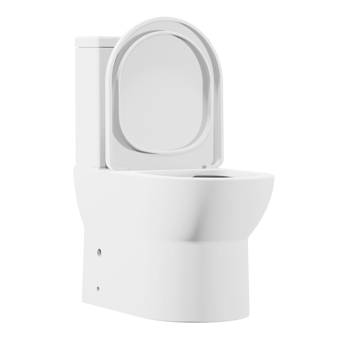 Baridi Close-Coupled Toilet with Soft Close Seat, Dual Flush Cistern & Rimless Flush – White DH333