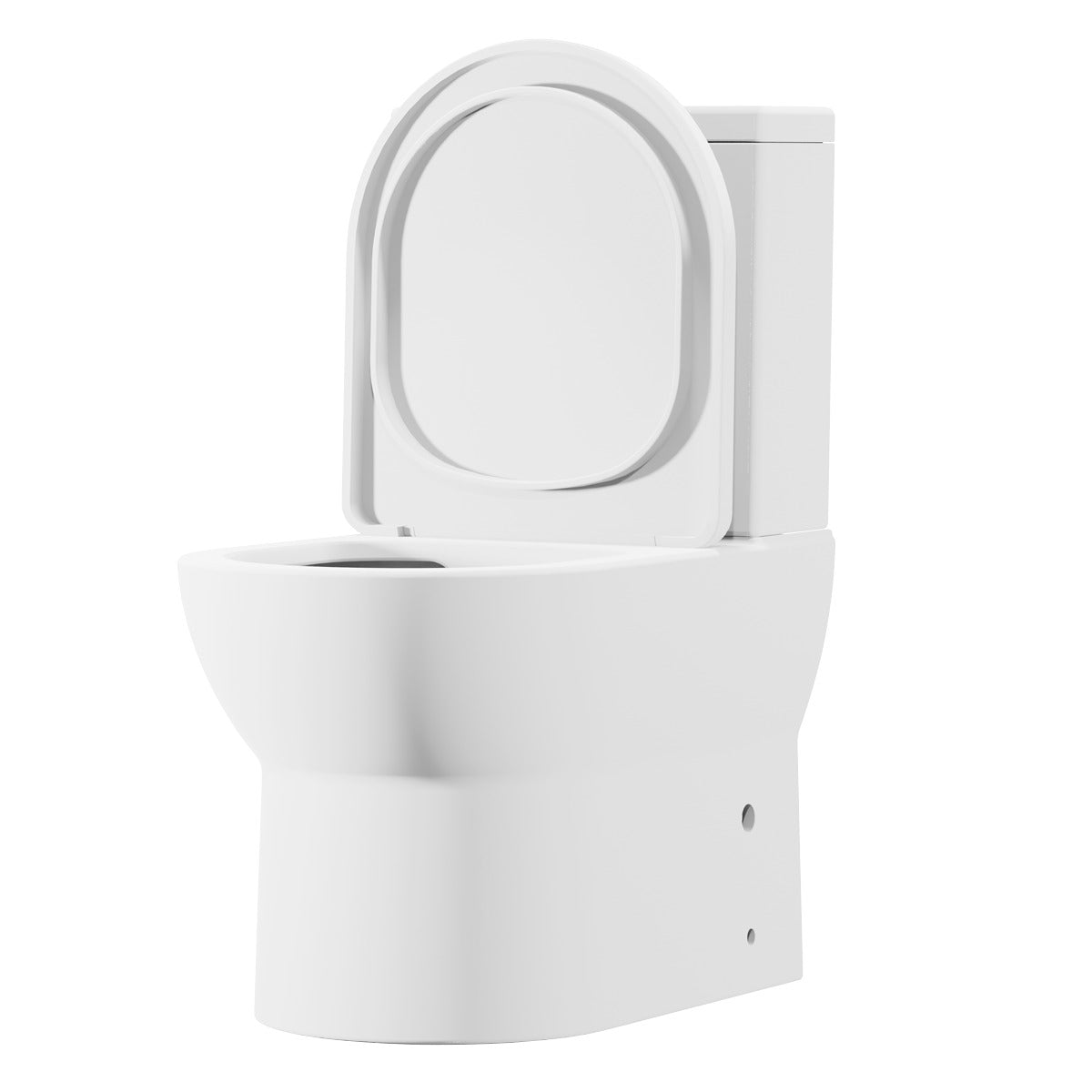 Baridi Close-Coupled Toilet with Soft Close Seat, Dual Flush Cistern & Rimless Flush – White DH333