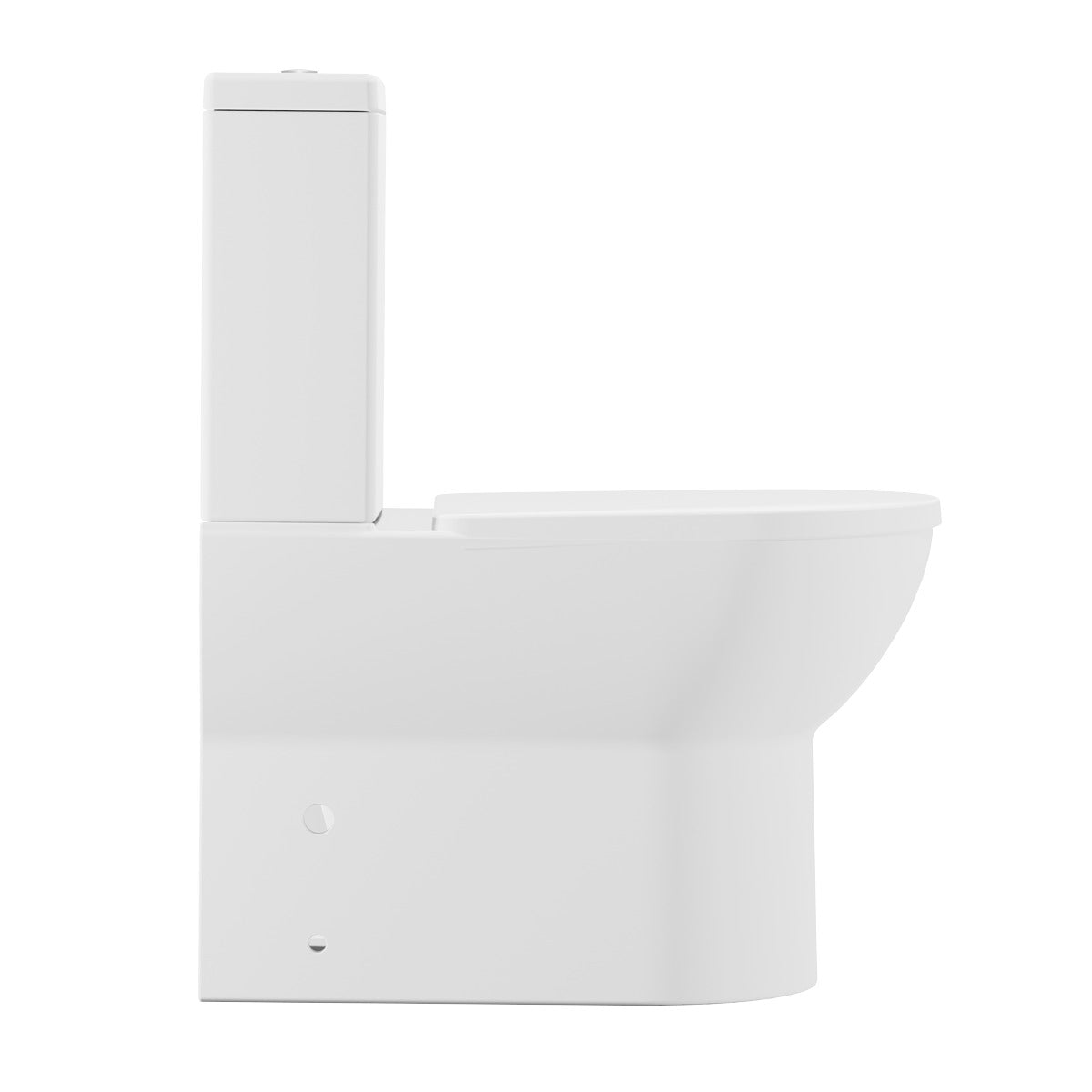 Baridi Close-Coupled Toilet with Soft Close Seat, Dual Flush Cistern & Rimless Flush – White DH333