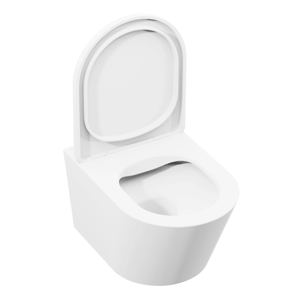 Baridi Wall Hung Toilet with Soft Close Seat & Rimless Flush – White DH335