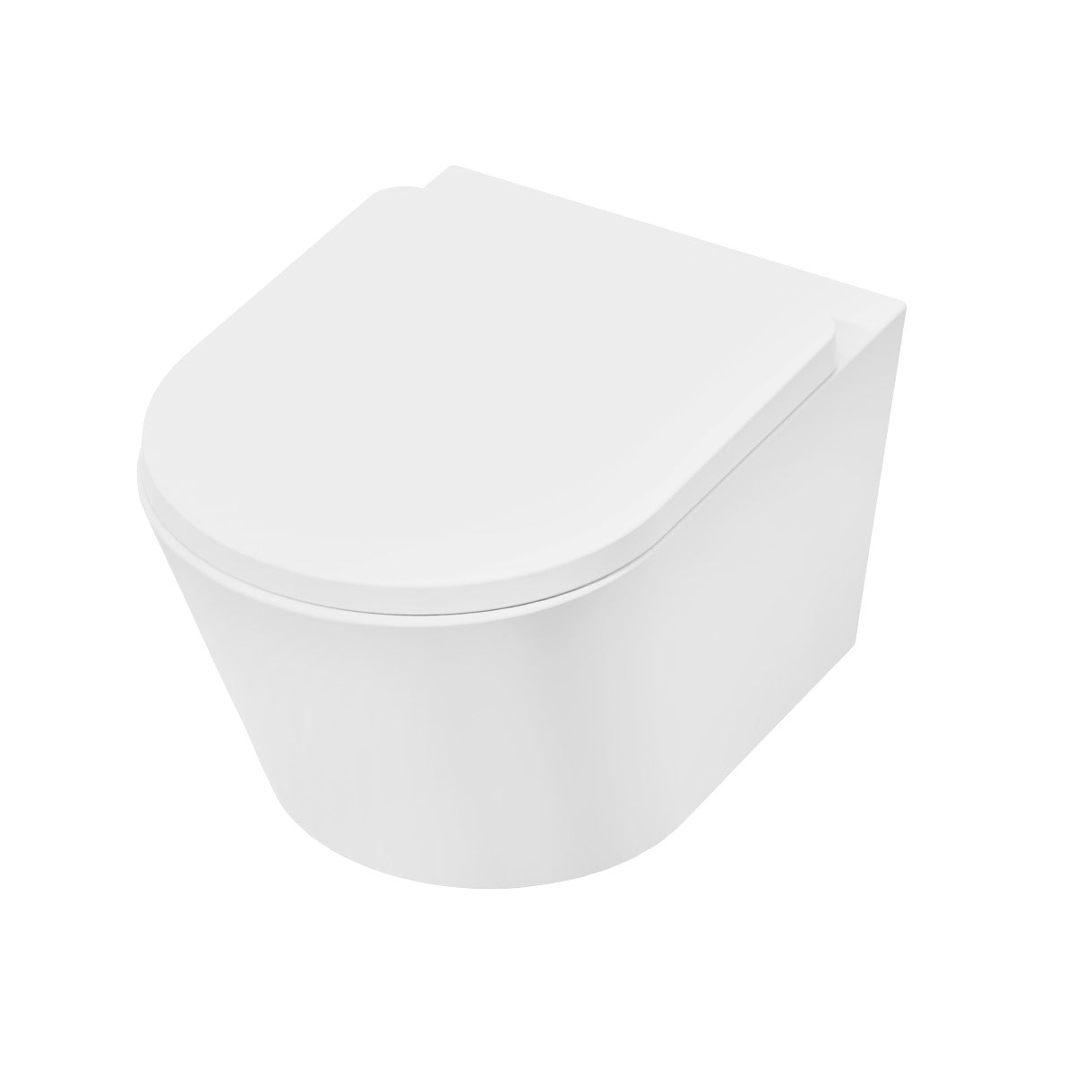Baridi Wall Hung Toilet with Soft Close Seat & Rimless Flush – White DH335