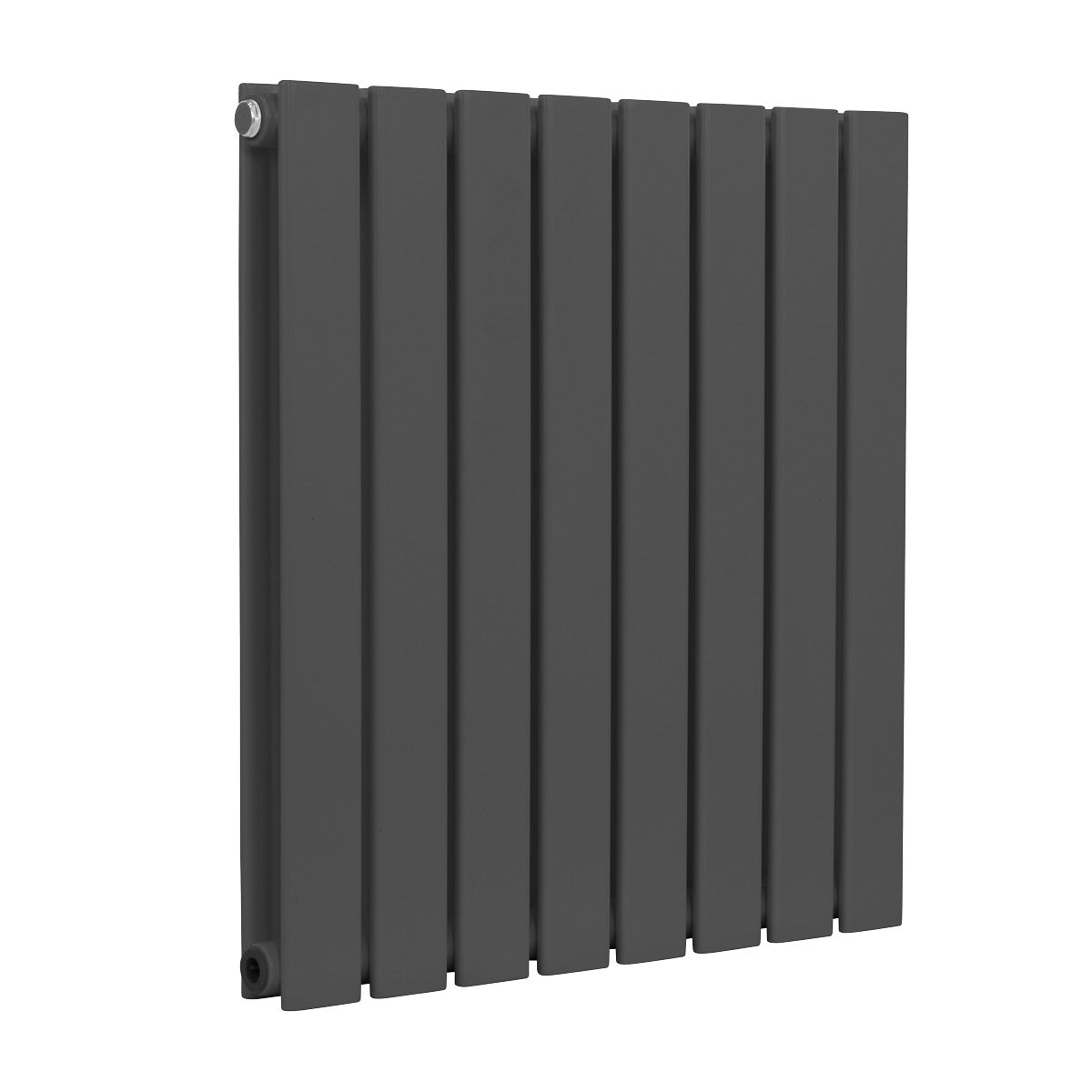 Baridi Horizontal Radiator Contemporary Double Flat Panel Design 600 x 560mm – Anthracite DH339