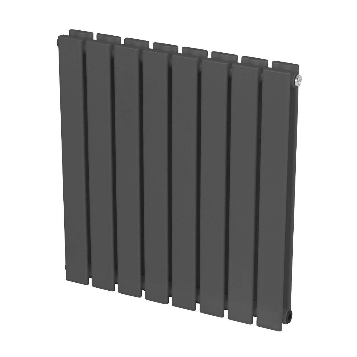 Baridi Horizontal Radiator Contemporary Double Flat Panel Design 600 x 560mm – Anthracite DH339