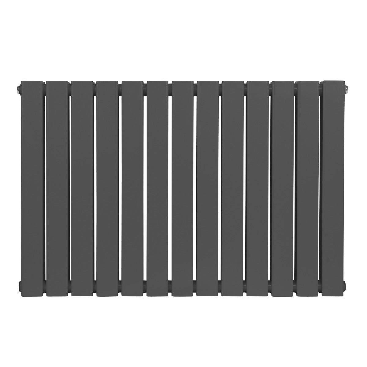 Baridi Horizontal Radiator Contemporary Double Flat Panel Design 600 x 910mm – Anthracite DH341
