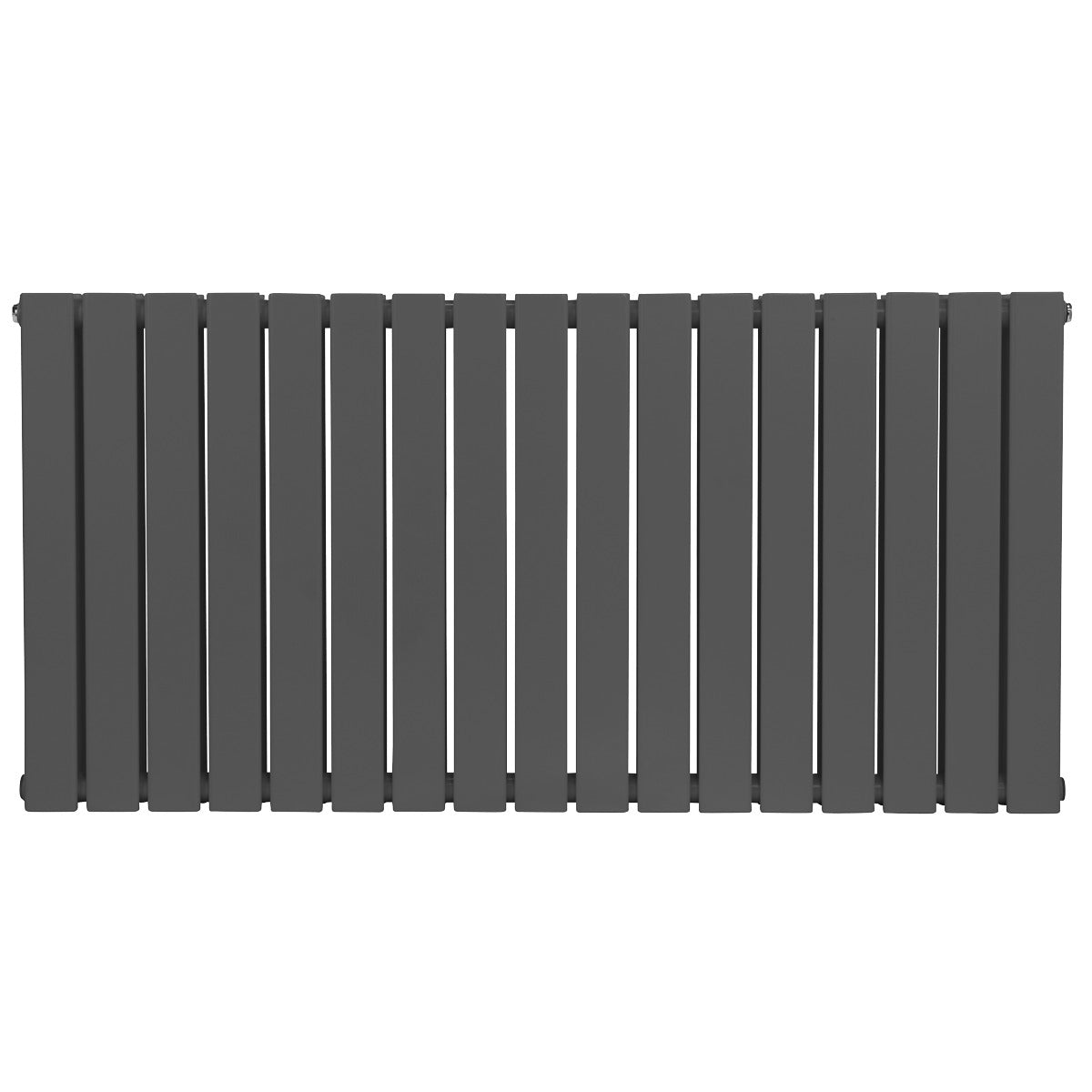 Baridi Horizontal Radiator Contemporary Double Flat Panel Design 600 x 1190mm – Anthracite DH342