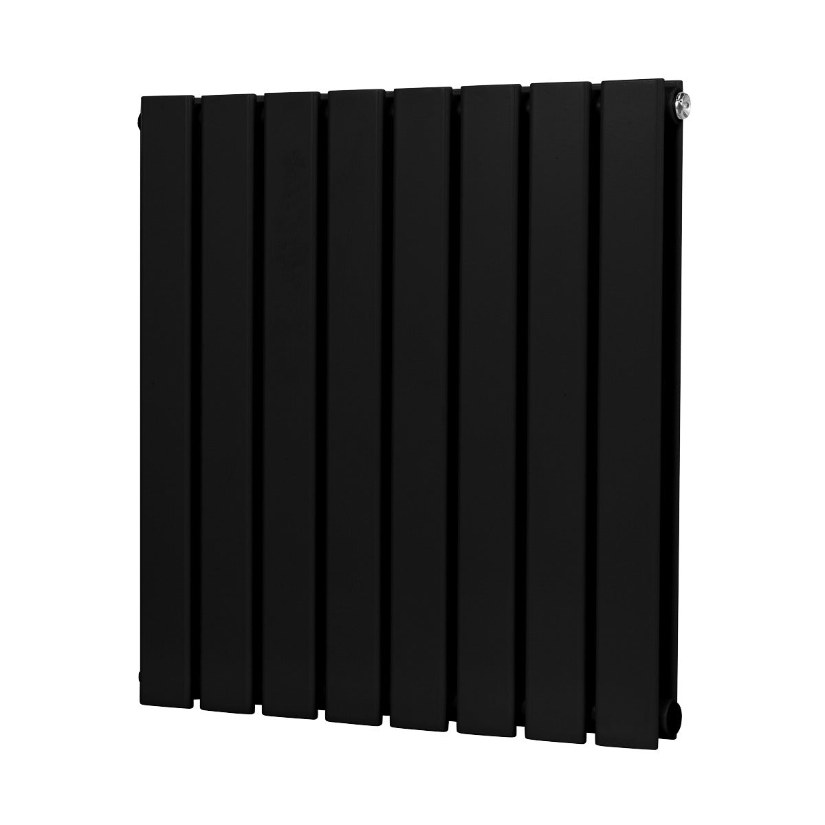 Baridi Horizontal Radiator Contemporary Double Flat Panel Design 600 x 560mm – Black DH344
